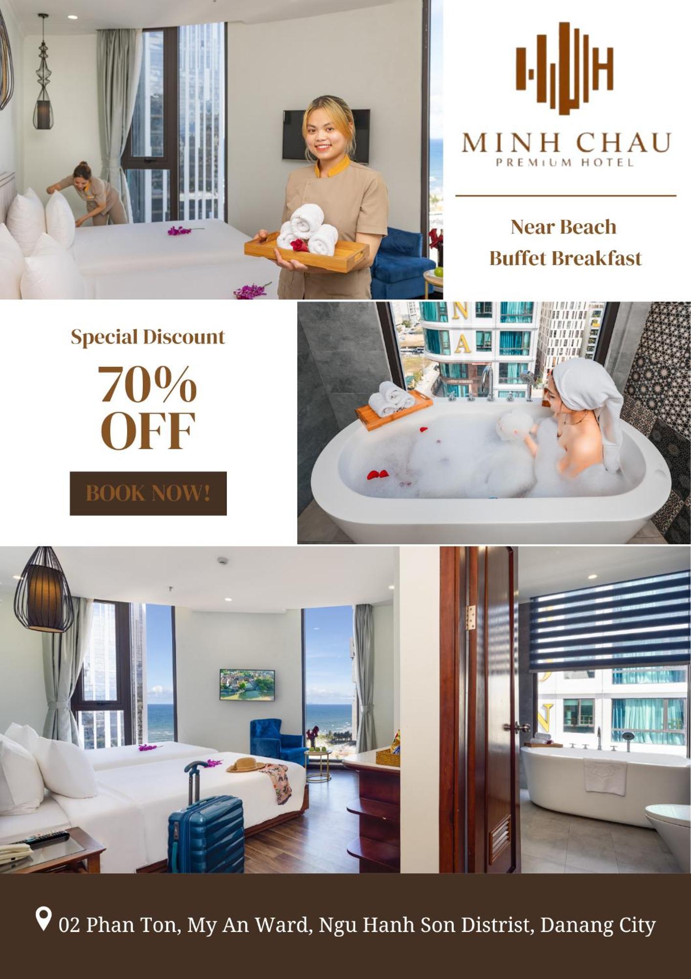 Minh Chau Premium Hotel Danang ภายนอก รูปภาพ